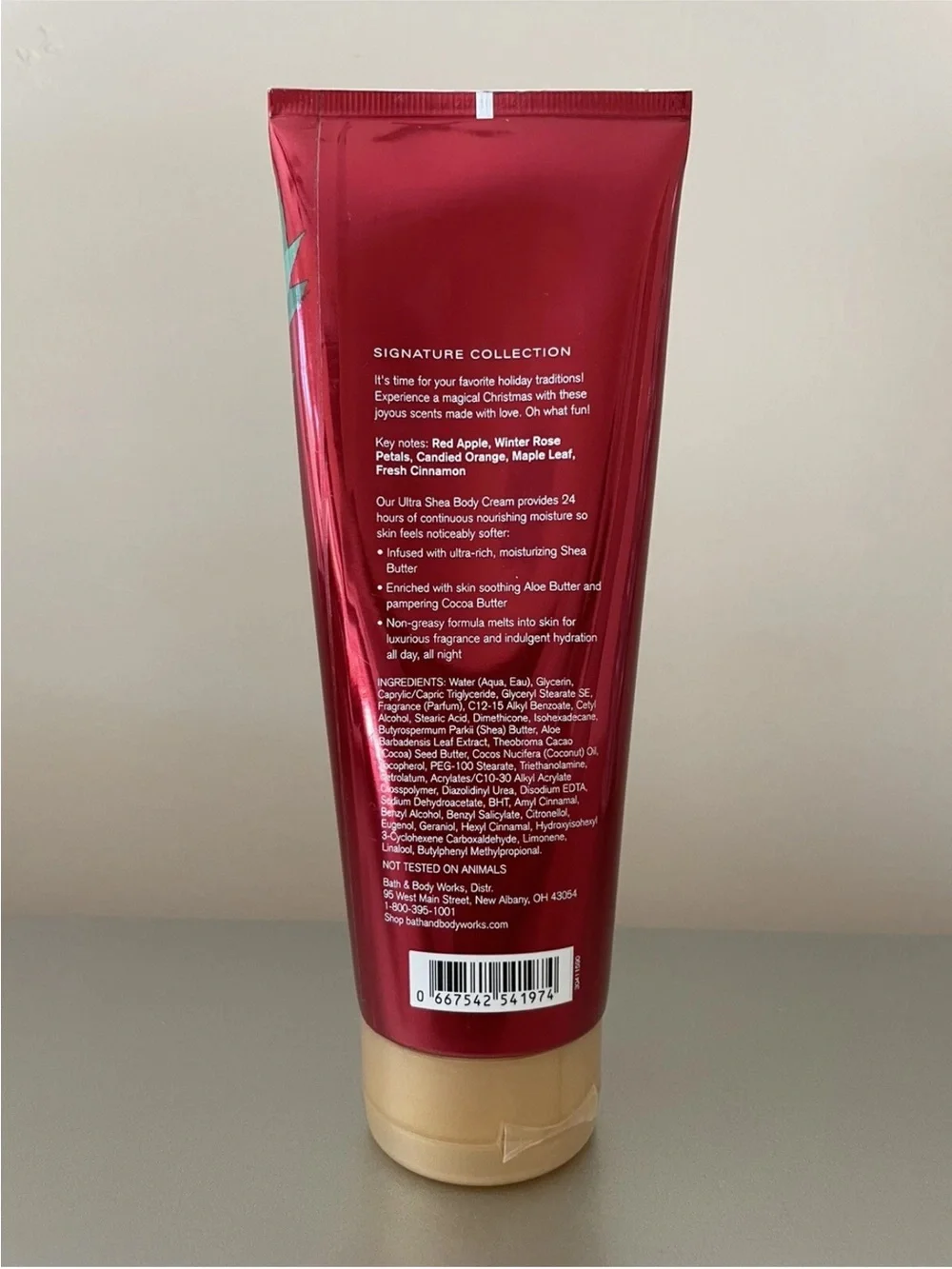 Bath & Body Works Winter Candy Apple Body Cream - Red, Green, Pink